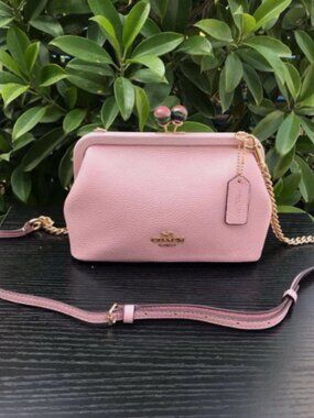 Coach Nora Kisslock Crossbody Special Button Handbag